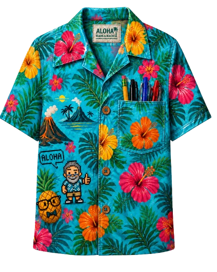 Aloha shirt illustration