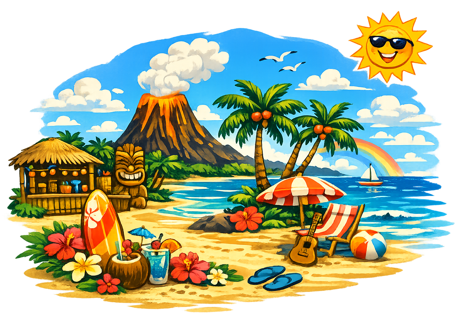 Beach Illustration