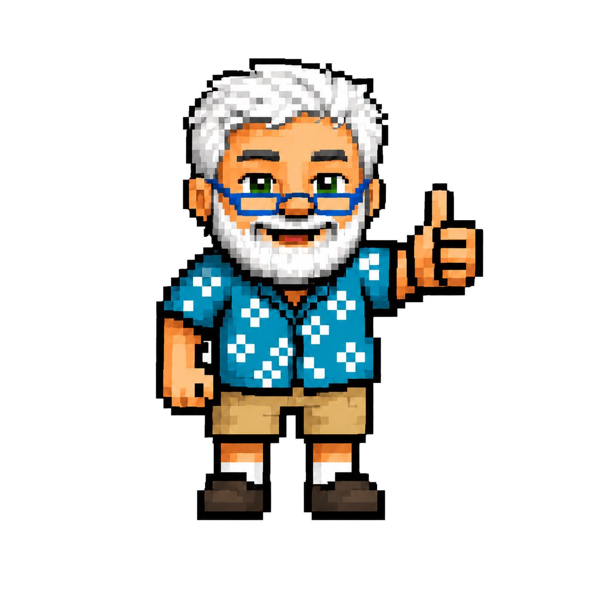 Cliff giving a thumbs up